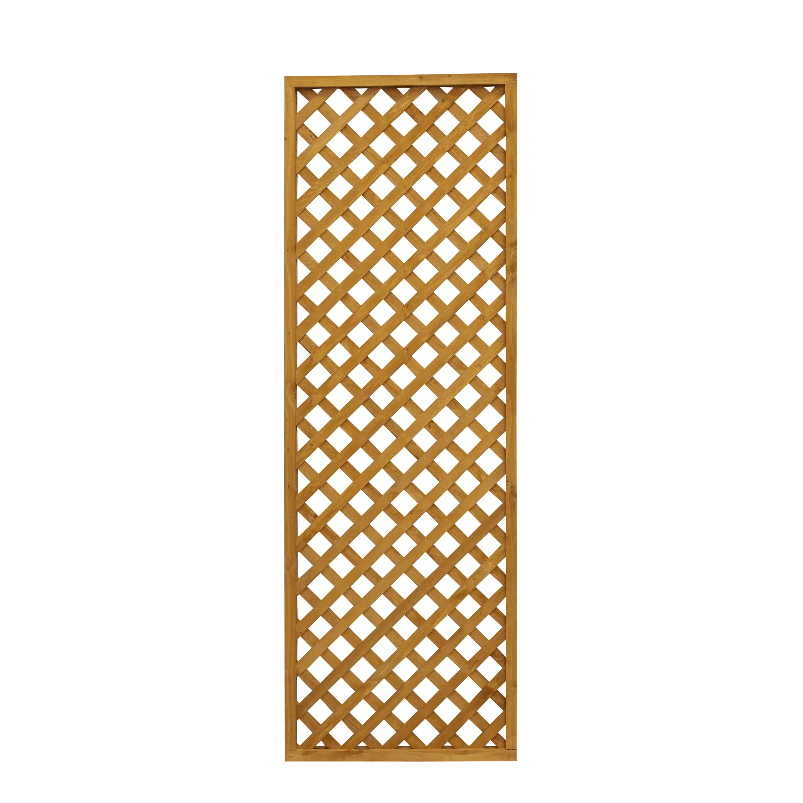 2ft Diamond Lattice Pine Trellis Panel, Pack Of 5 (W)183cm X (H)61cm
