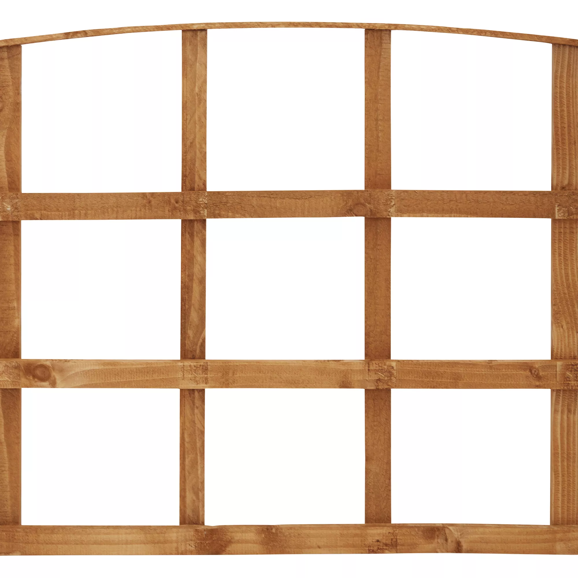 Arched Pine Trellis Panel (W)183cm X (H)57cm - Image 3