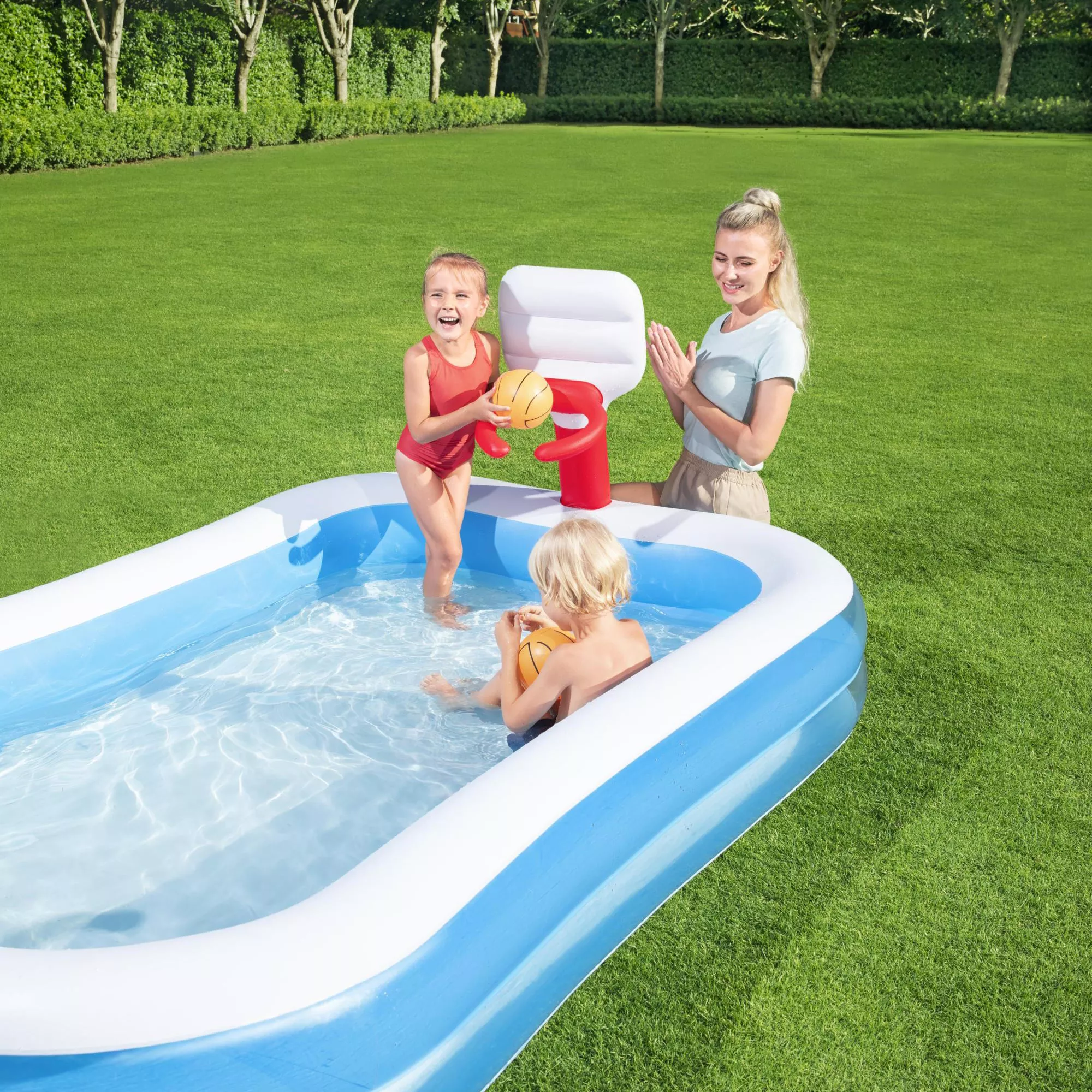 Bestway Bestway® Plain ABS Plastic & PVC Family Fun Pool (W) 1.68m X (L) 2.51m - Image 4