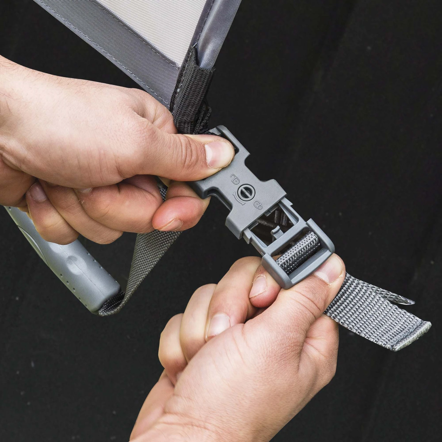 CleverSpa Grey Square Canopy (D) 1240mm - Image 3