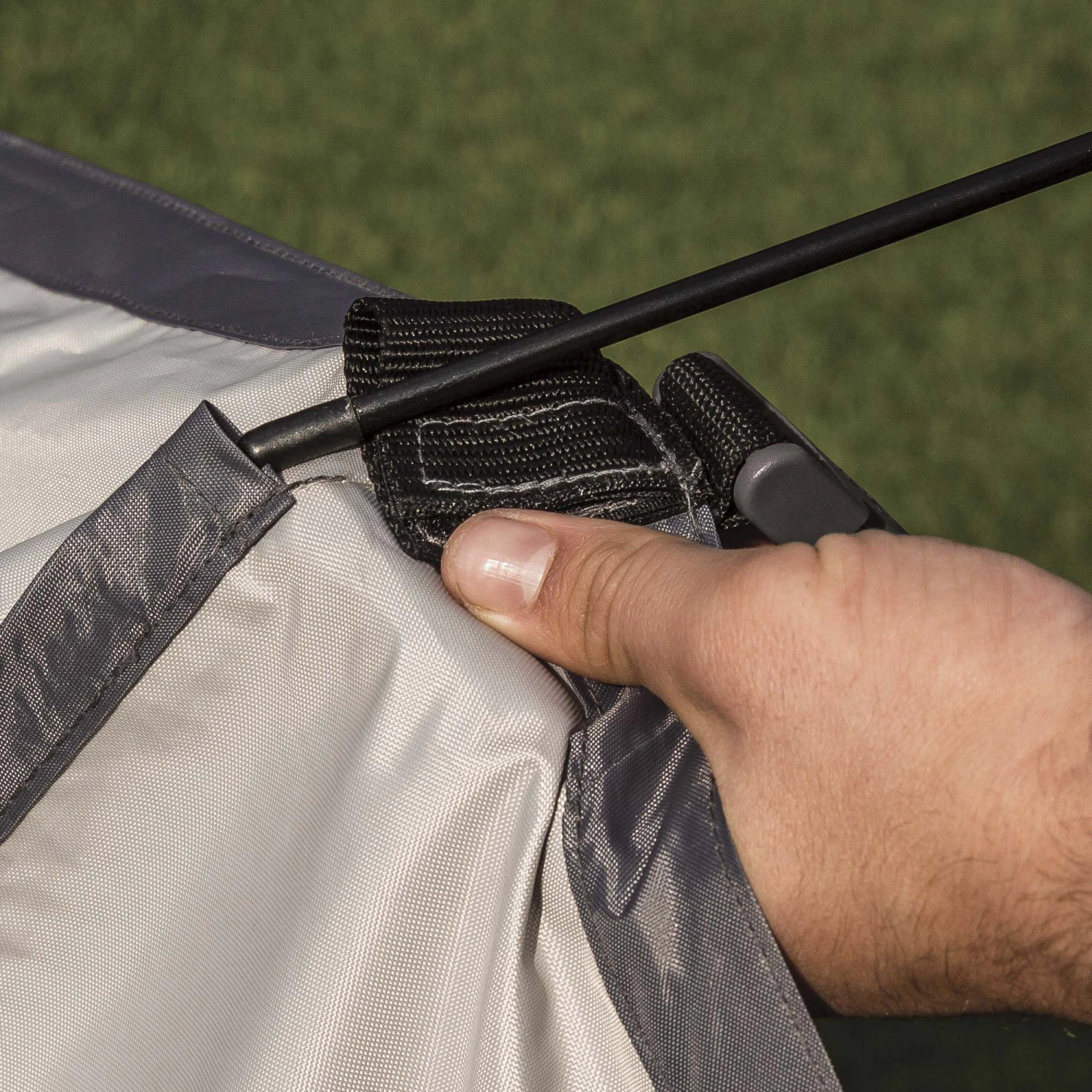 CleverSpa Grey Square Canopy (D) 1240mm - Image 4