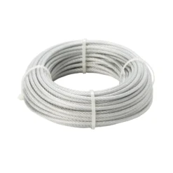 Diall White PVC & Steel Cable, (L)20m (Dia)4mm
