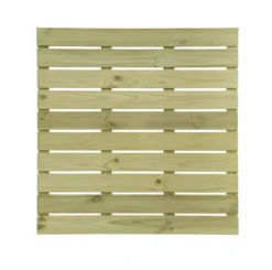 Durance Green Softwood Deck Tile (L)1m (W)1000mm (T)28mm