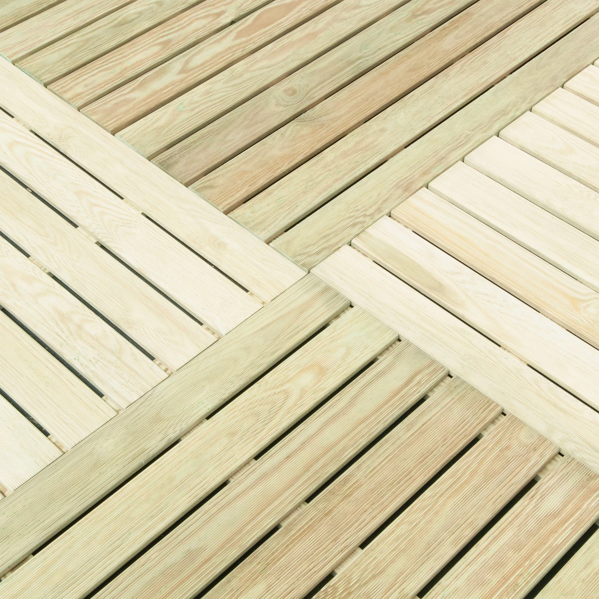 Durance Green Softwood Deck Tile (L)1m (W)1000mm (T)28mm - Image 2