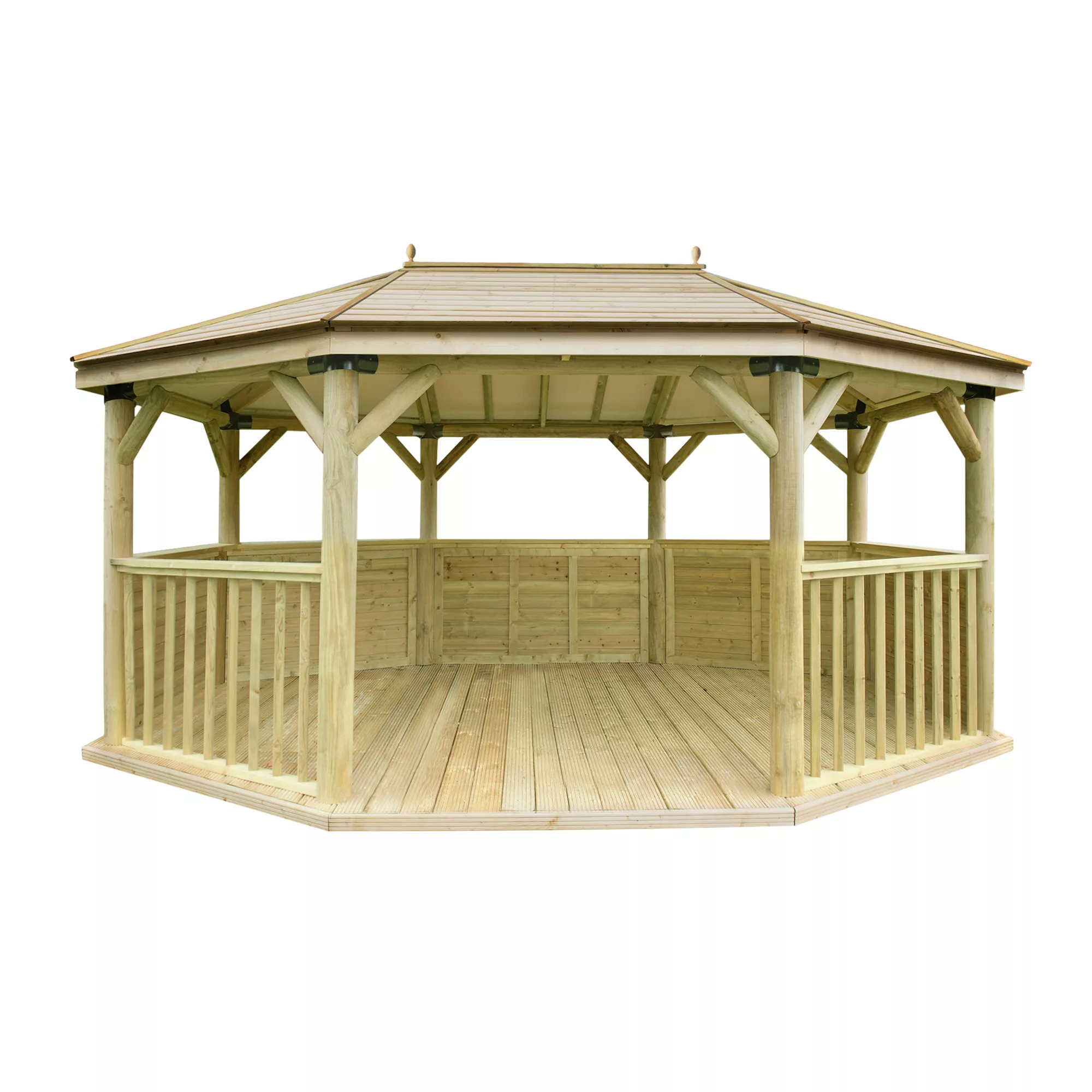 Forest Garden Premium Octagonal Gazebo, (W)5.27m (D)3.78m - Image 2