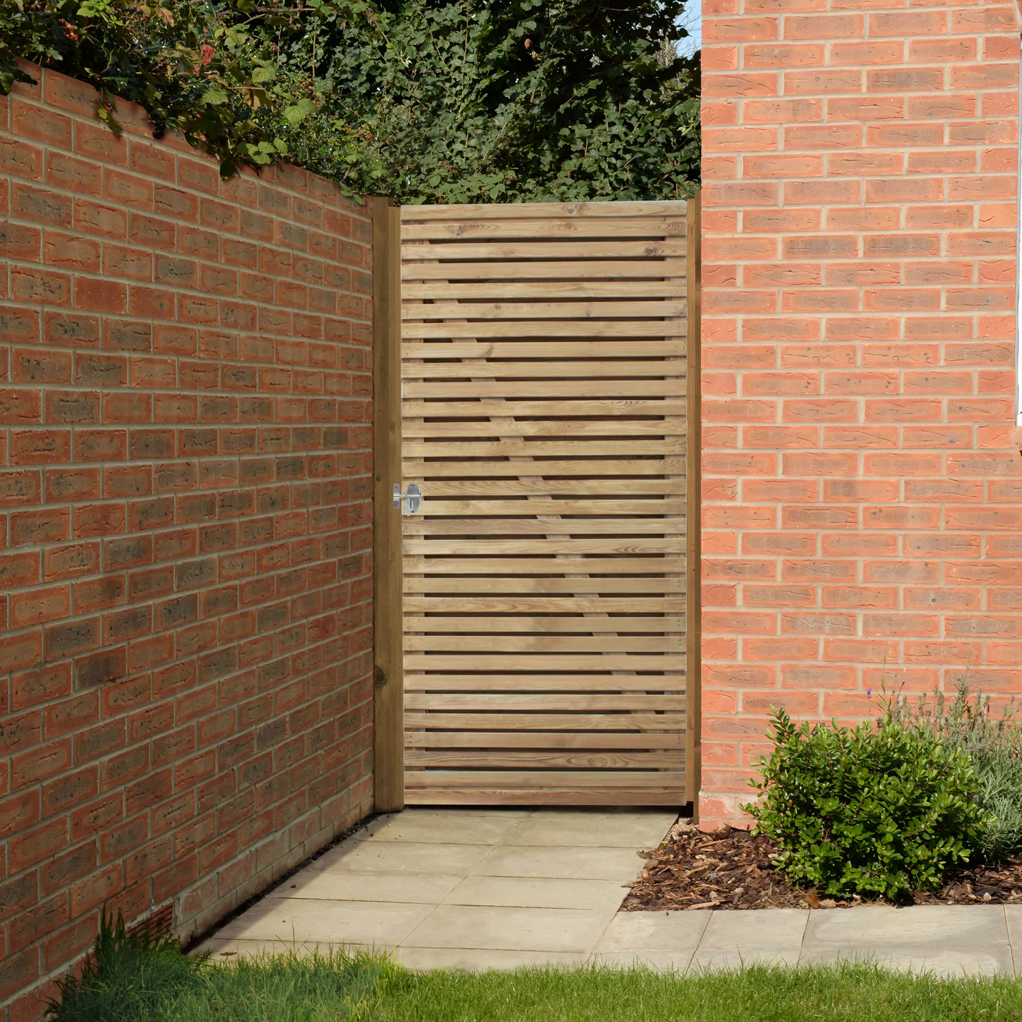Forest Garden Wood Garden Gate, (H)1.8m (W)0.9m - Image 3
