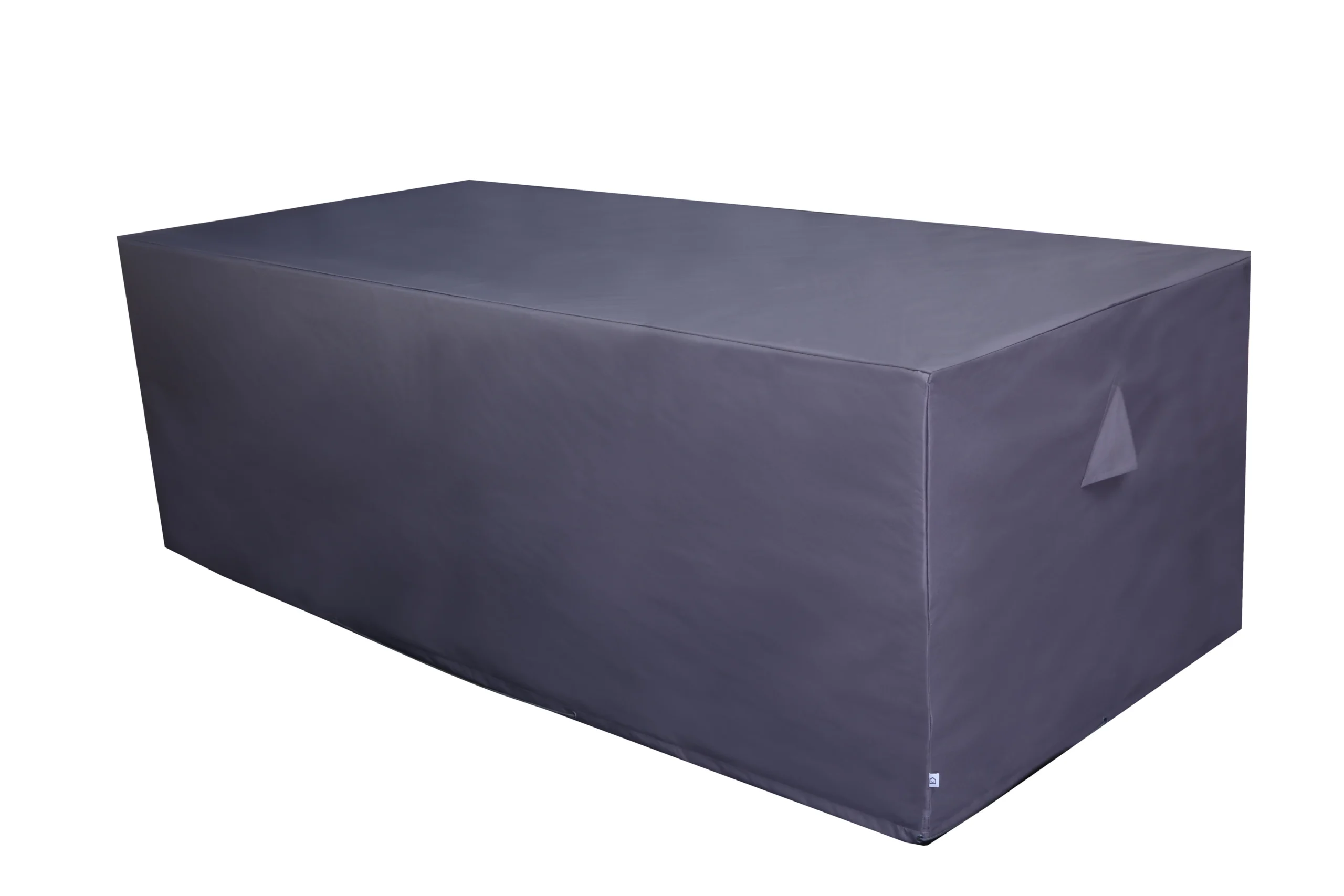 GoodHome Hamilton Steel Grey Rectangular Dining Table Cover 222cm(L) 75cm(H) 102cm(W)