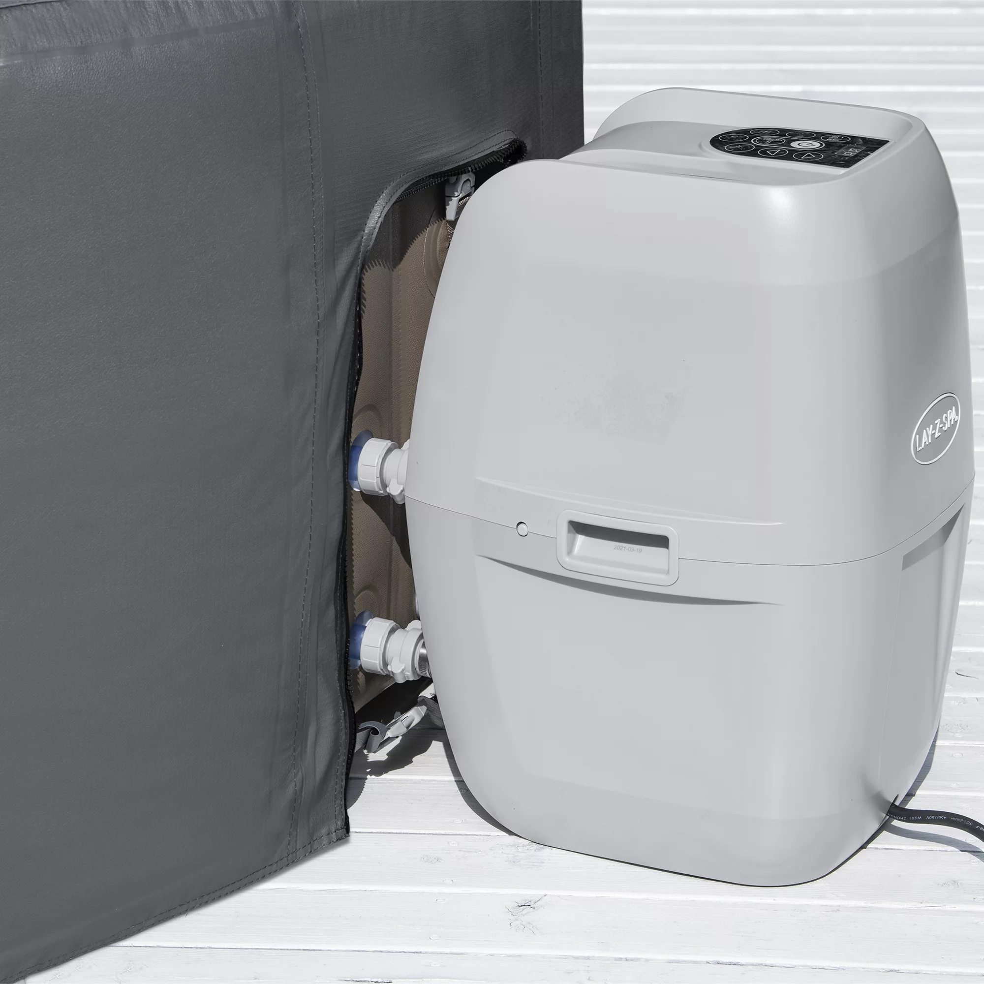 Lay-Z-Spa Grey Circular Hot Tub Cover (D) 1960mm X (H )710mm - Image 3