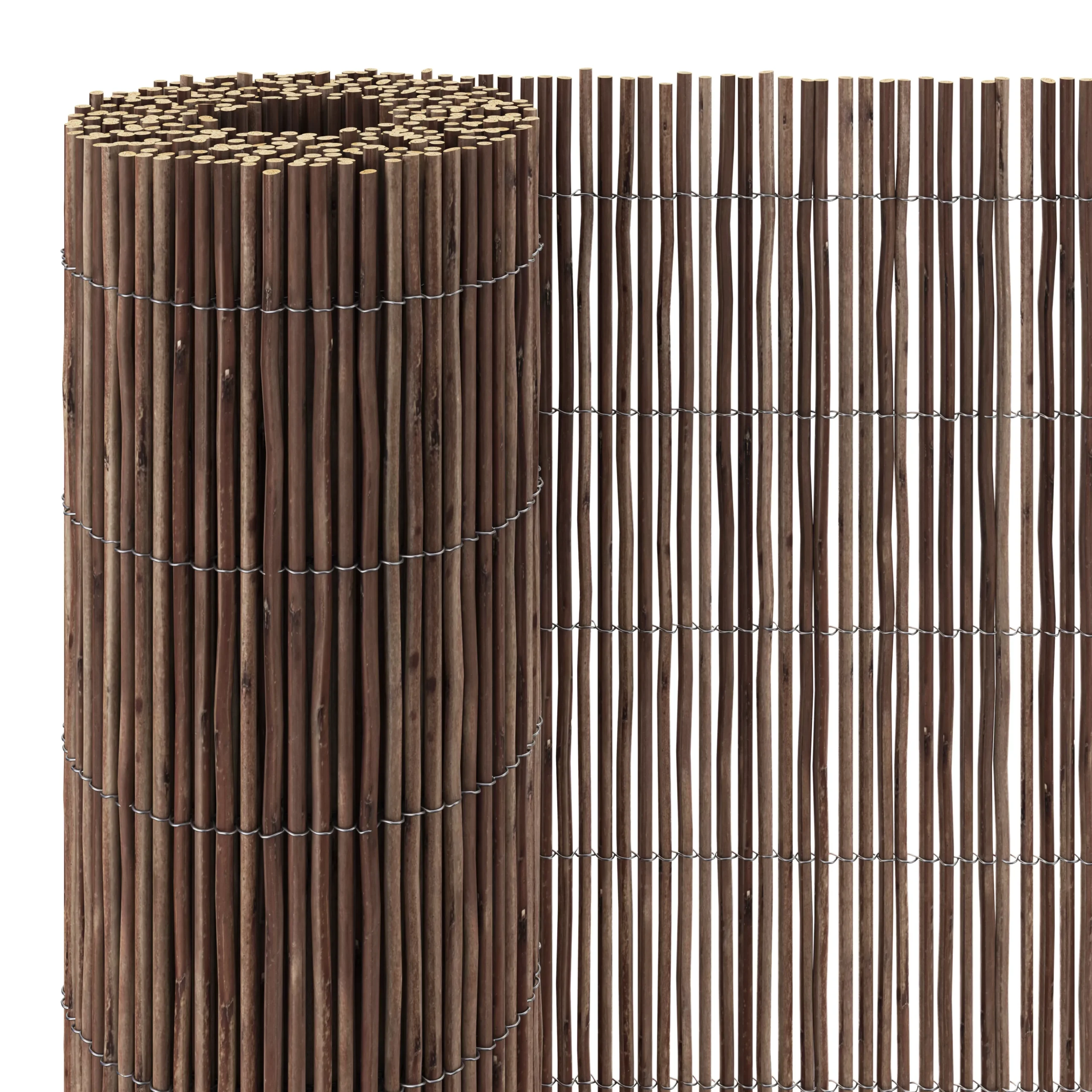 Natural Wicker Garden Screen (H)1.8m (W)3m