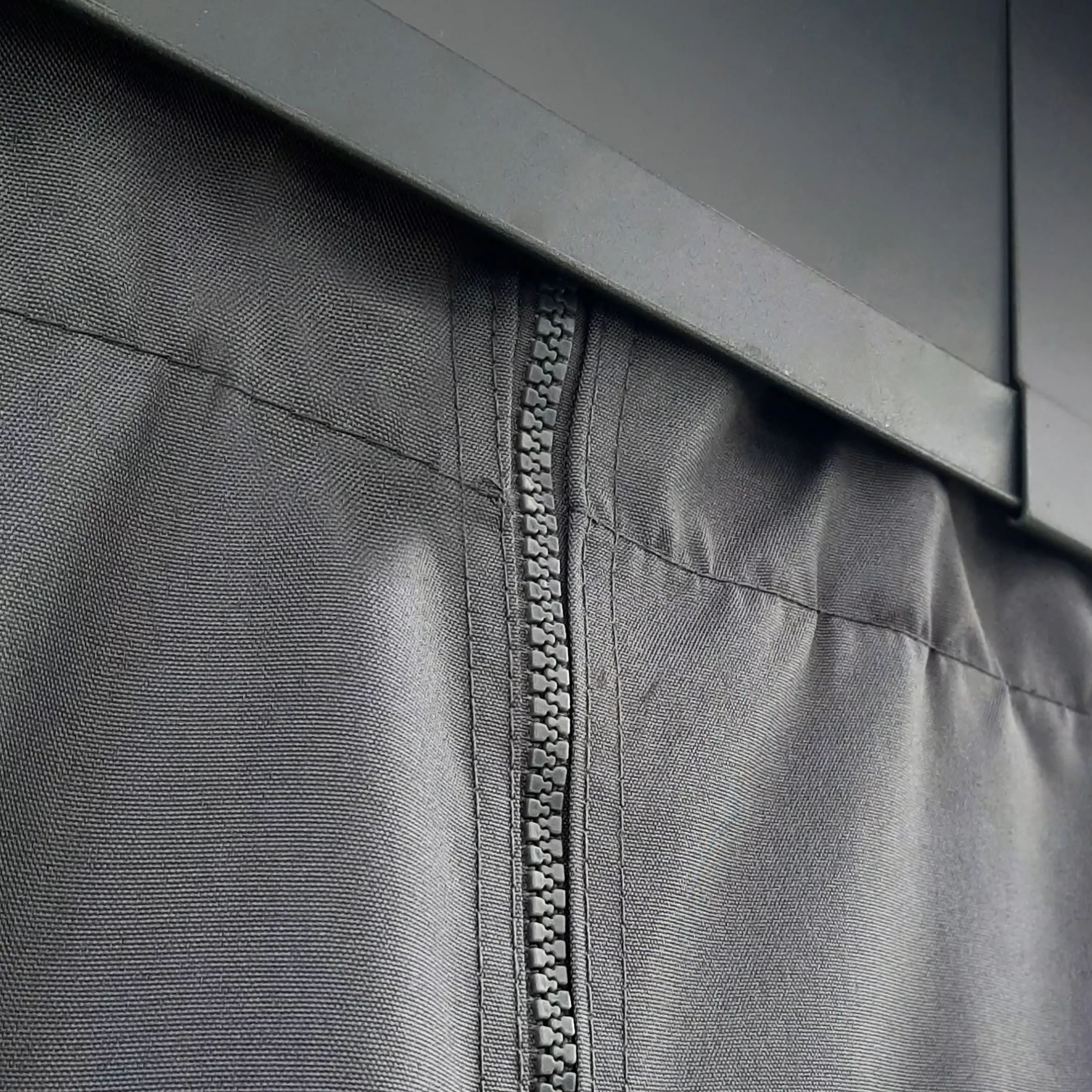 Palram - Canopia Dallas Grey Polyester (PES) Gazebo Curtain, Pack Of 4 (L)2120mm (W)4090mm - Image 5