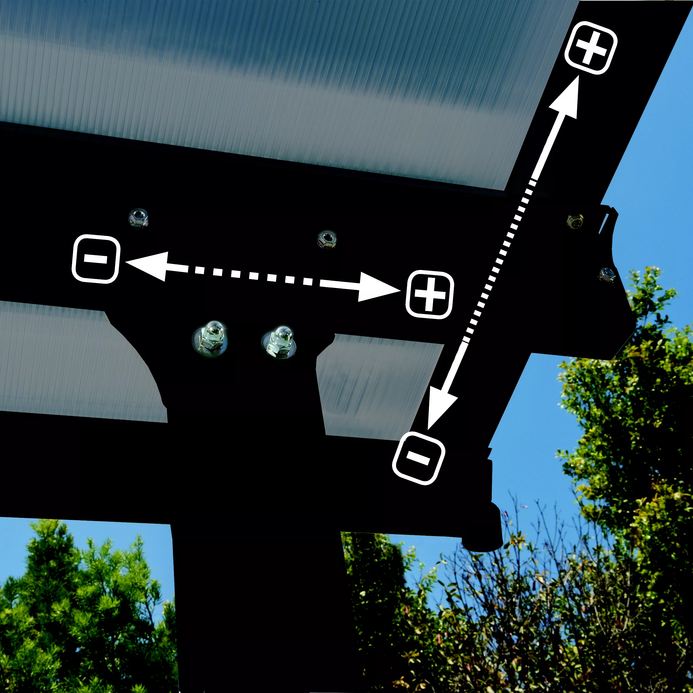 Palram - Canopia Feria Grey Non-retractable Awning, (L)6.06m (H)3.05m (W)3.85m - Image 3