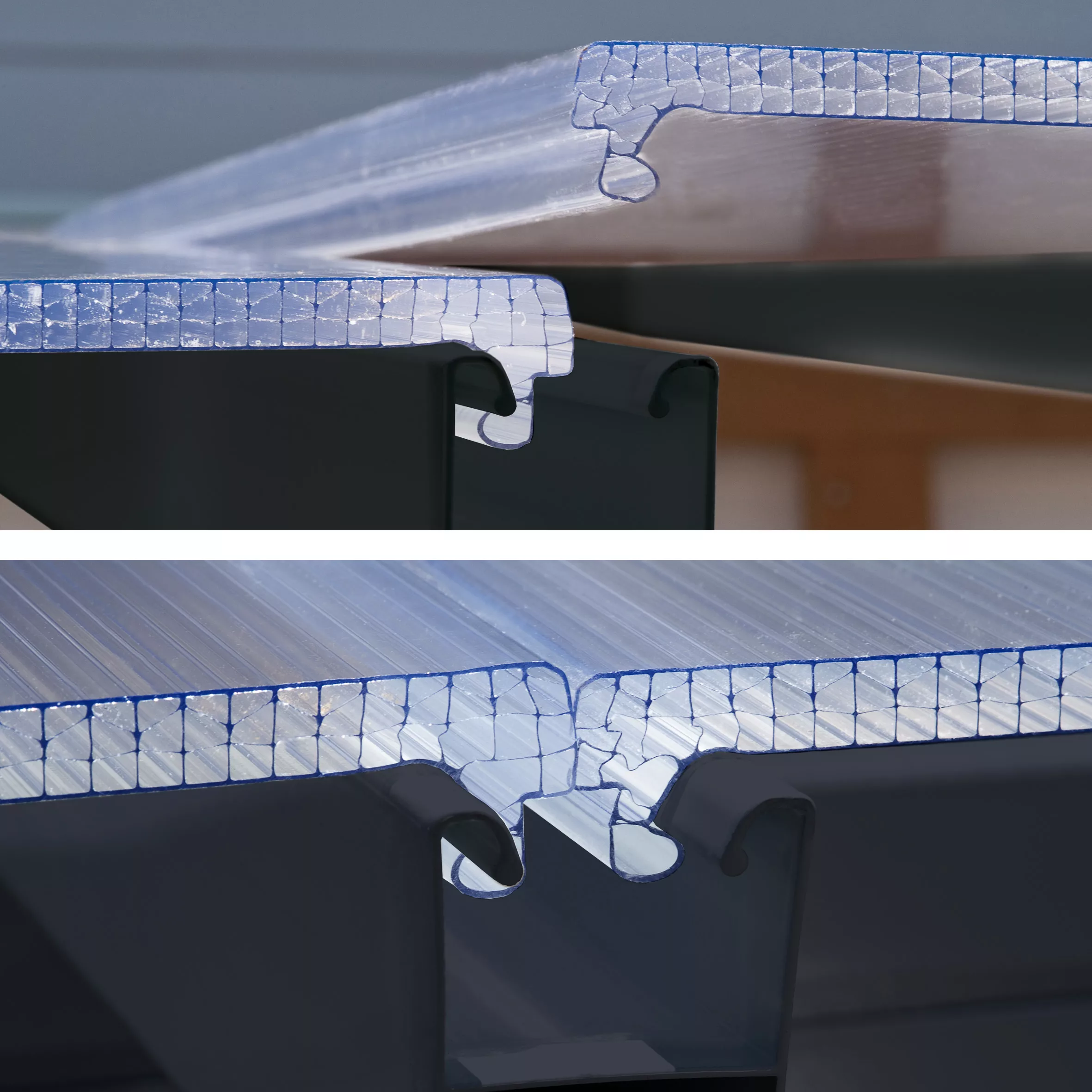 Palram - Canopia Feria Grey Non-retractable Awning, (L)7.87m (H)3.05m (W)3.85m - Image 2