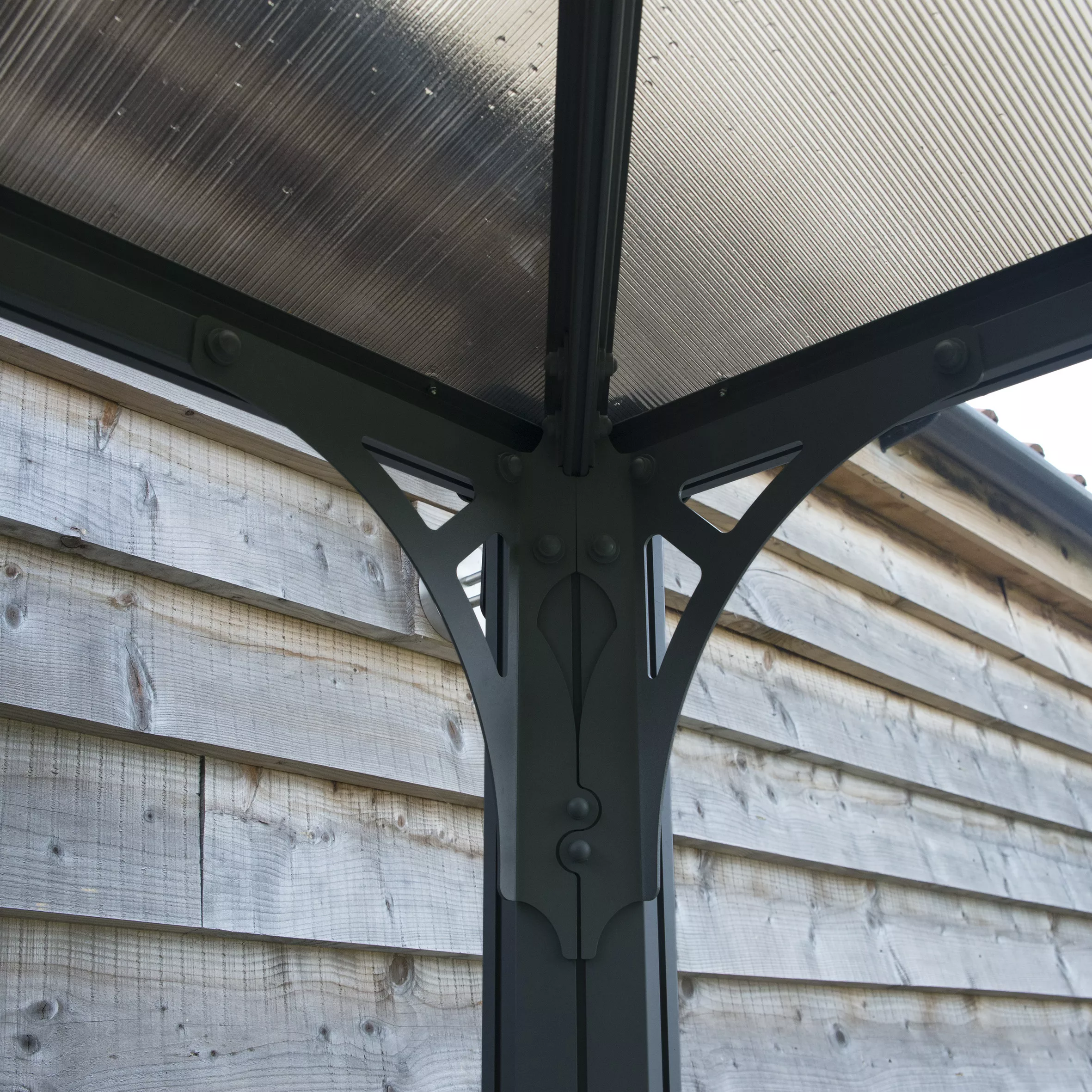 Palram - Canopia Monaco Grey Hexagonal Gazebo, (W)4.5m (D)3.9m - Assembly Required - Image 6