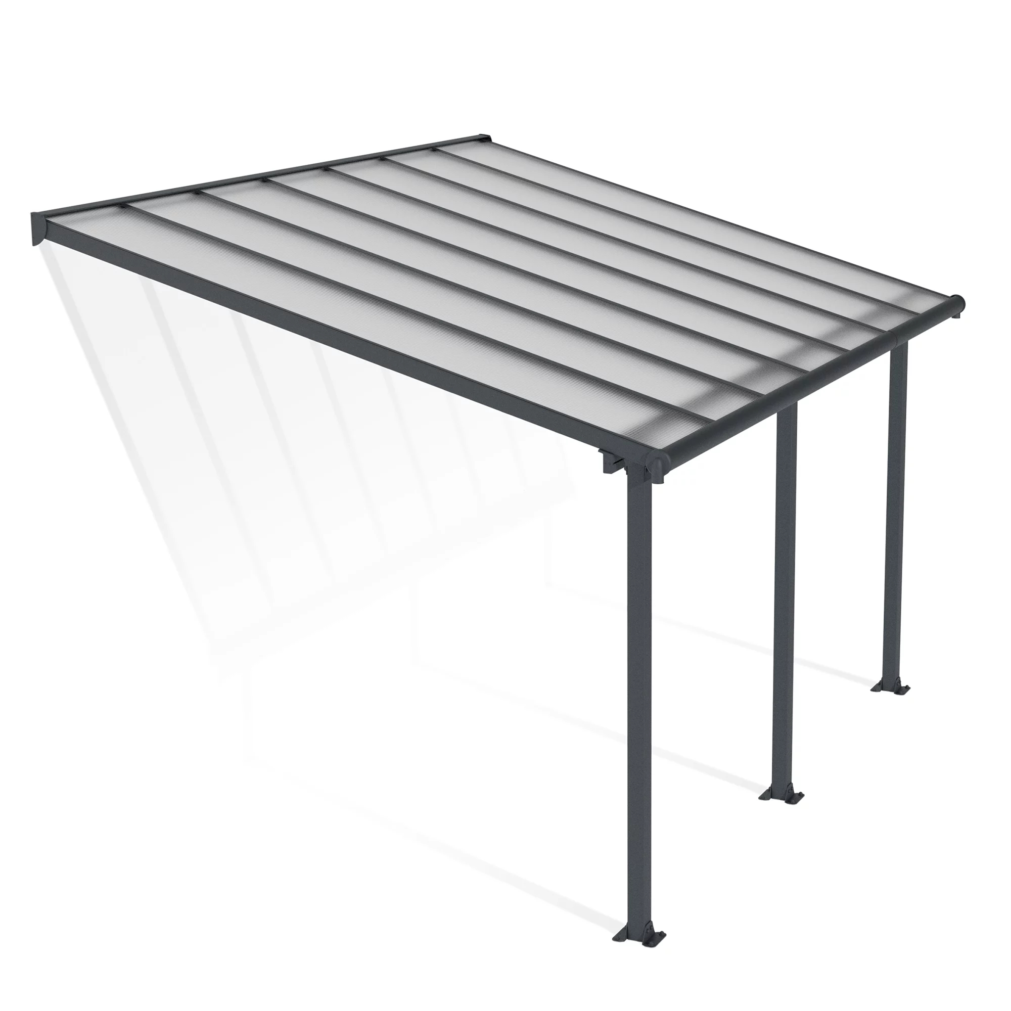 Palram - Canopia Olympia Grey Non-retractable Awning, (L)4.25m (H)3.05m (W)2.95m - Image 2