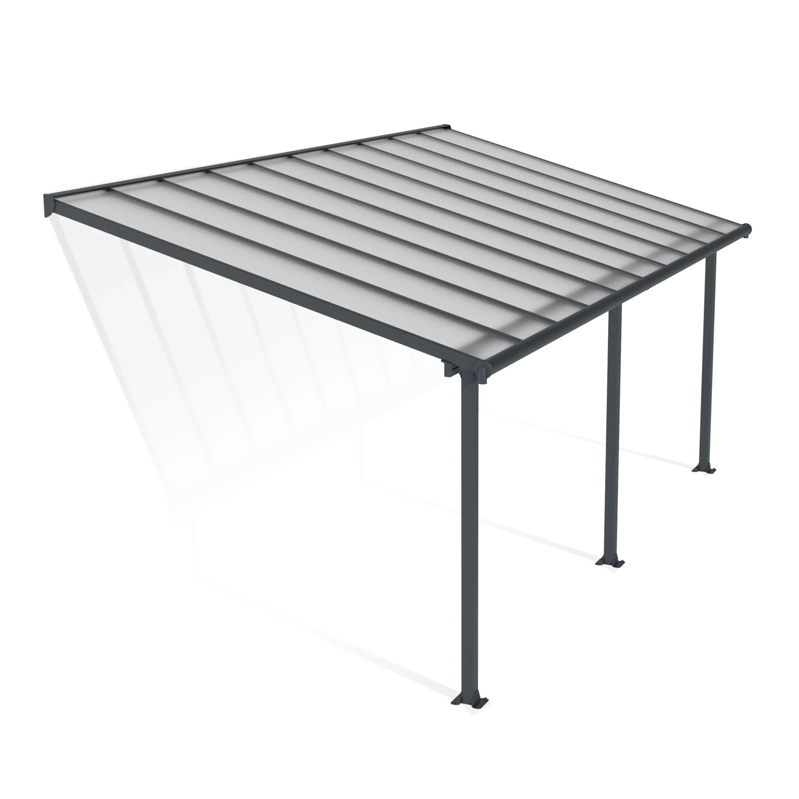 Palram - Canopia Olympia Grey Non-retractable Awning, (L)6.19m (H)3.05m (W)2.95m - Image 2