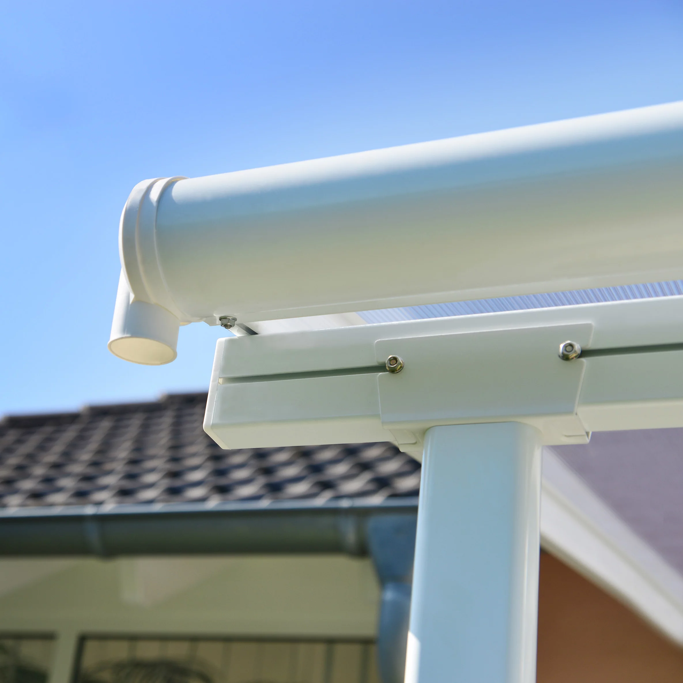 Palram - Canopia Sierra White Non-retractable Awning, (L)5.55m (H)3.05m (W)2.99m - Image 2