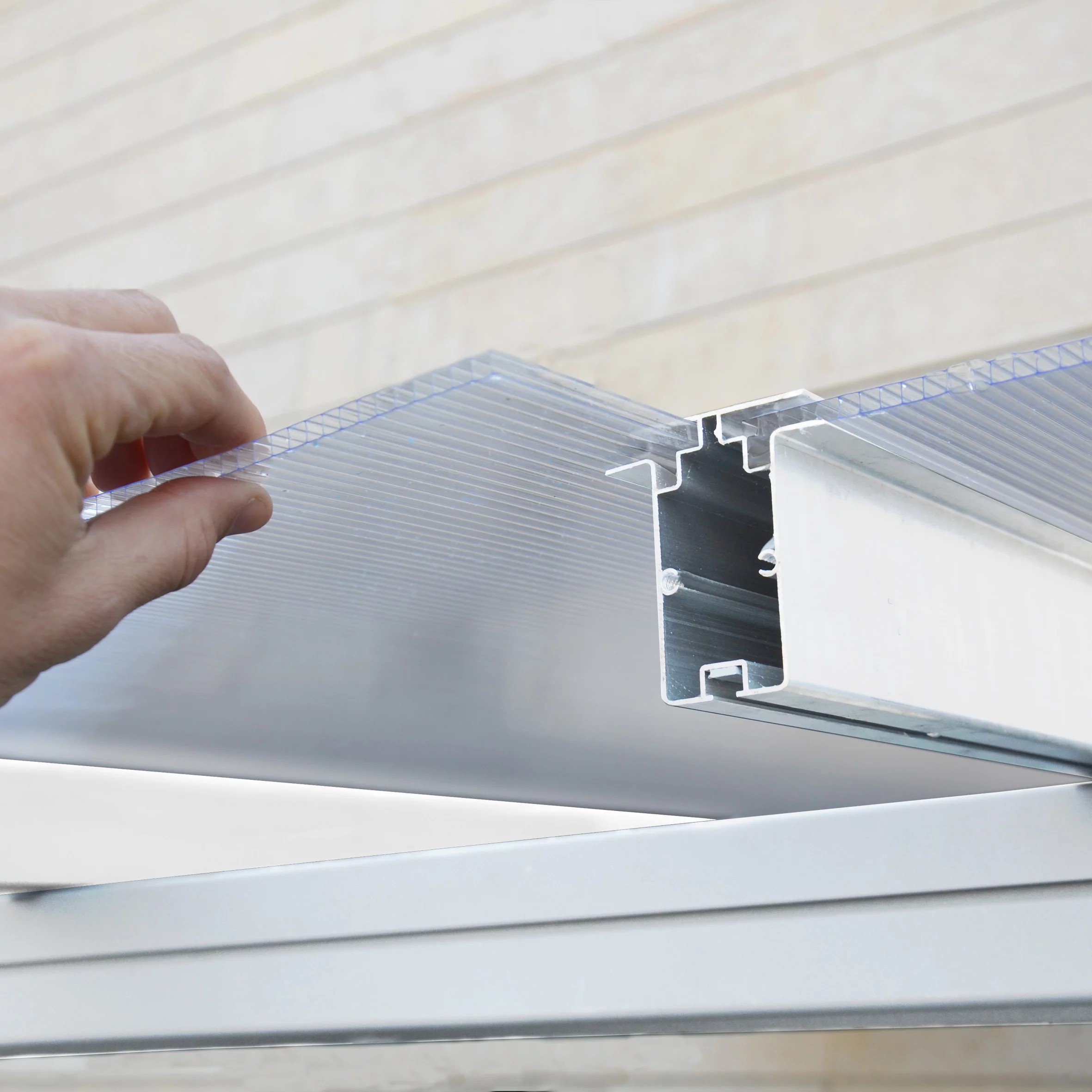 Palram - Canopia Sierra White Non-retractable Awning, (L)5.55m (H)3.05m (W)2.99m - Image 7