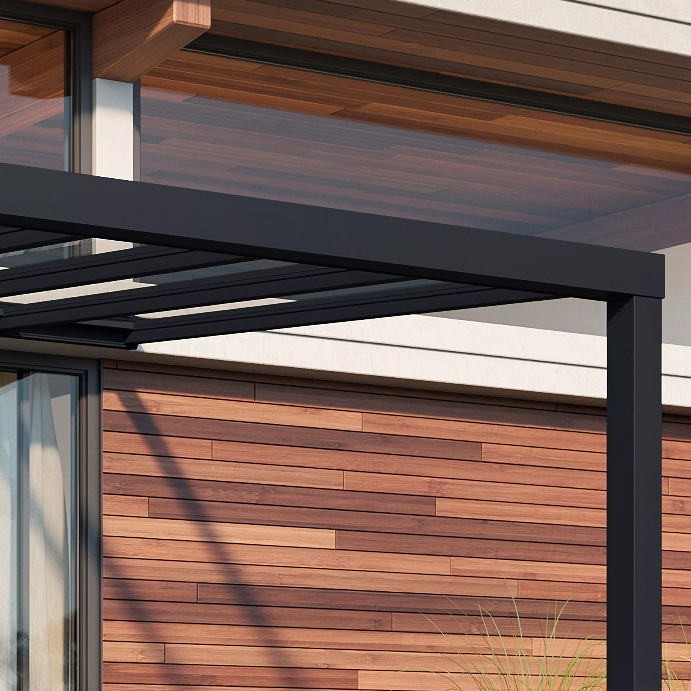 Palram - Canopia Stockholm Grey Non-retractable Awning, (L)5.15m (H)3.24m (W)3.41m - Image 3