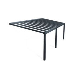 Palram - Canopia Stockholm Grey Non-retractable Awning, (L)8.05m (H)3.24m (W)3.41m