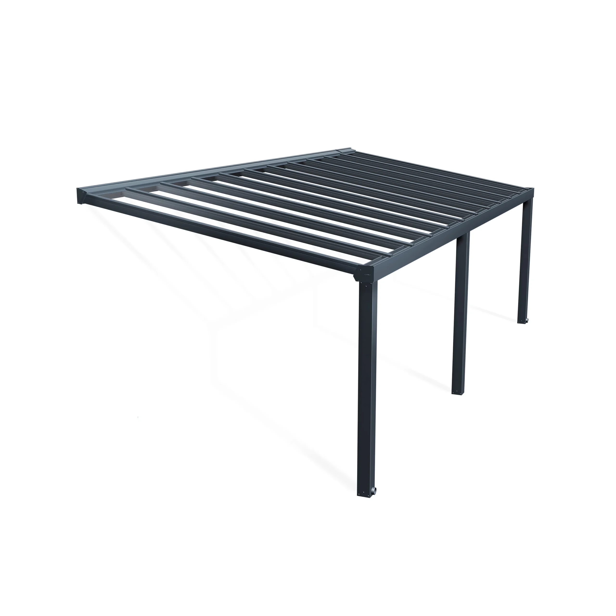 Palram - Canopia Stockholm Grey Non-retractable Awning, (L)8.05m (H)3.24m (W)3.41m