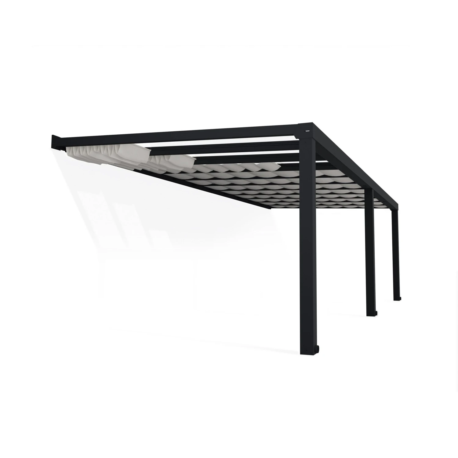 Palram - Canopia Stockholm Grey Non-retractable Awning, (L)8.05m (H)3.24m (W)3.41m - Image 9