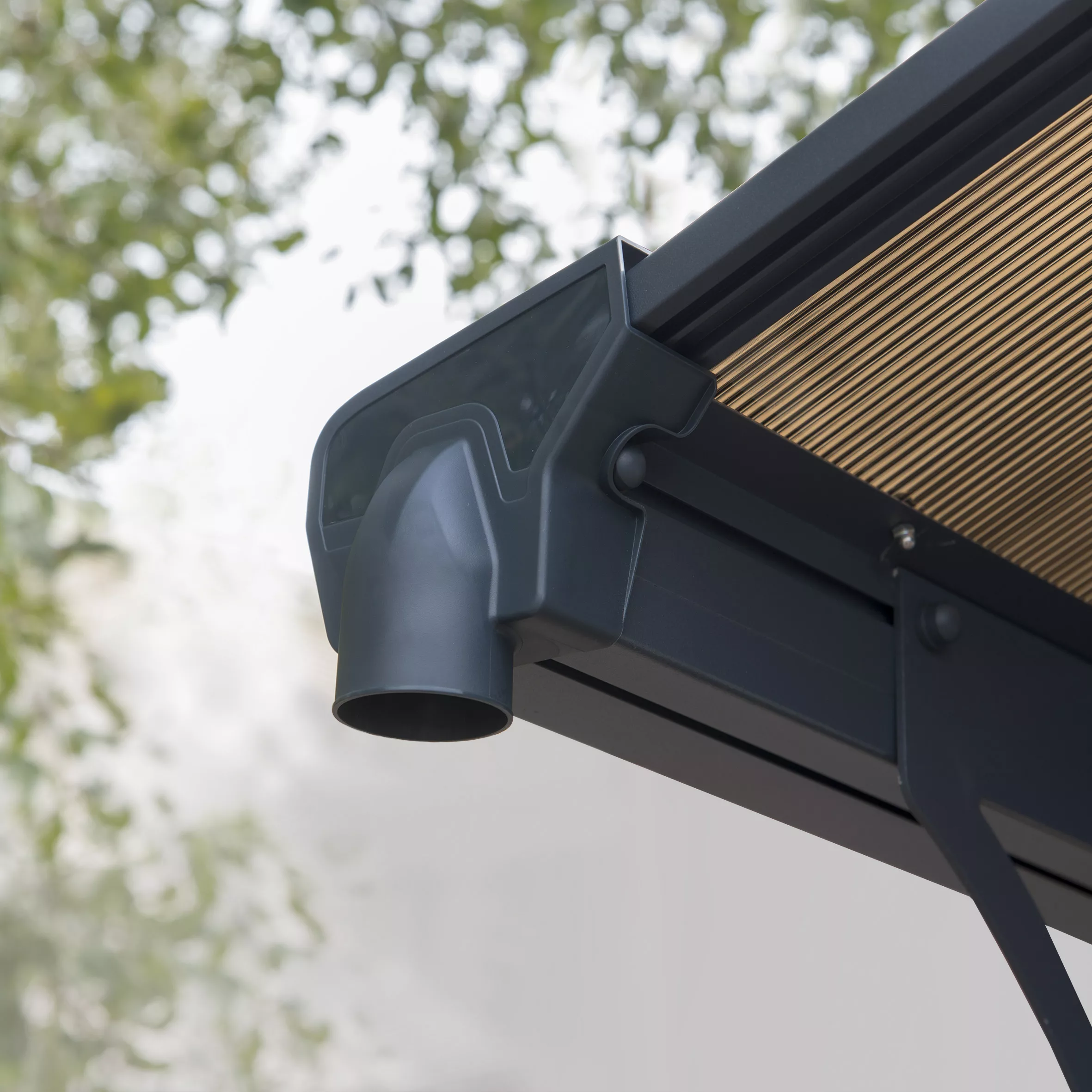 Palram - Canopia Tucson Grey Rectangular Gazebo, (W)5.02m (D)3.59m - Assembly Required - Image 5