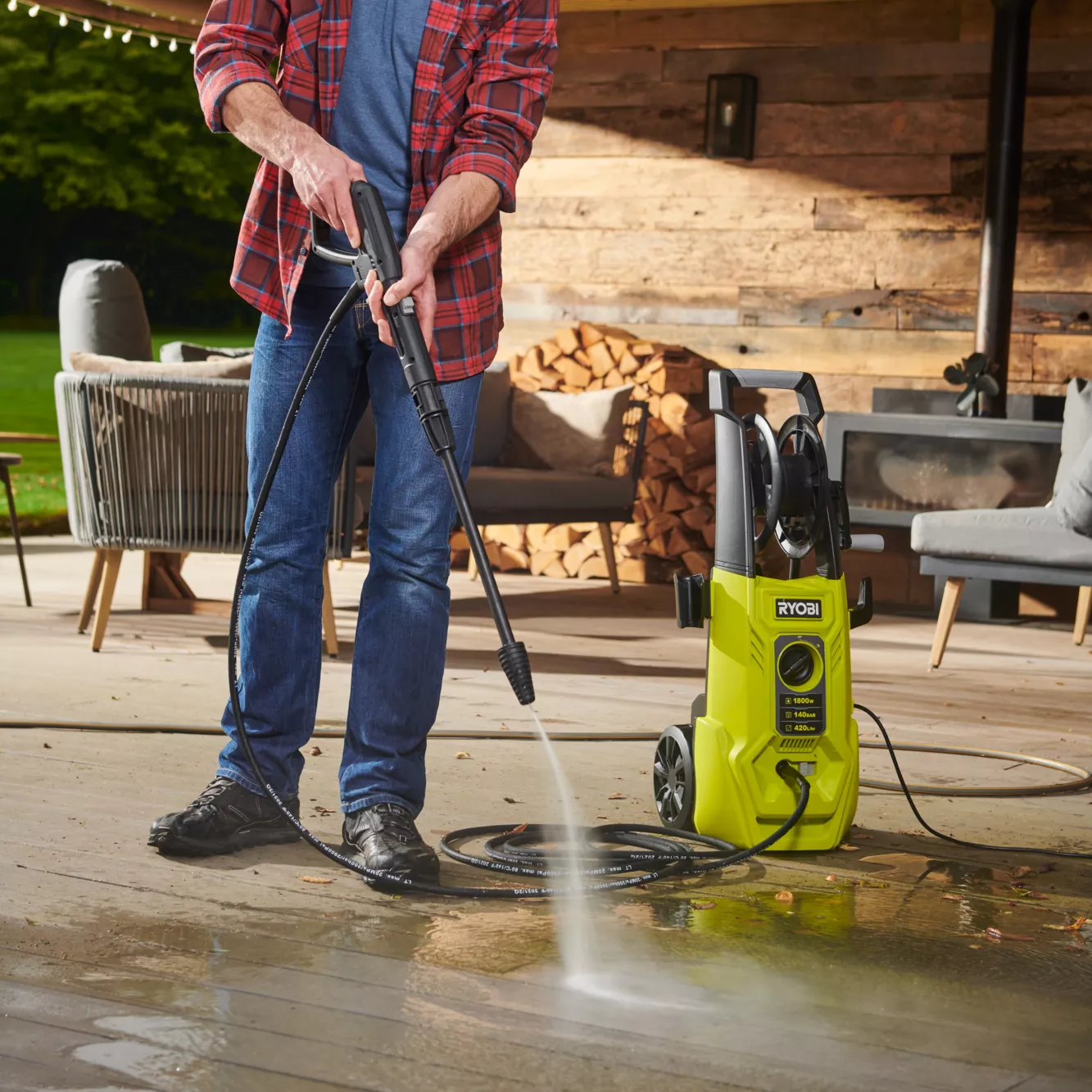 Ryobi Corded Pressure Washer 1.8kW RY140PWA - Image 4