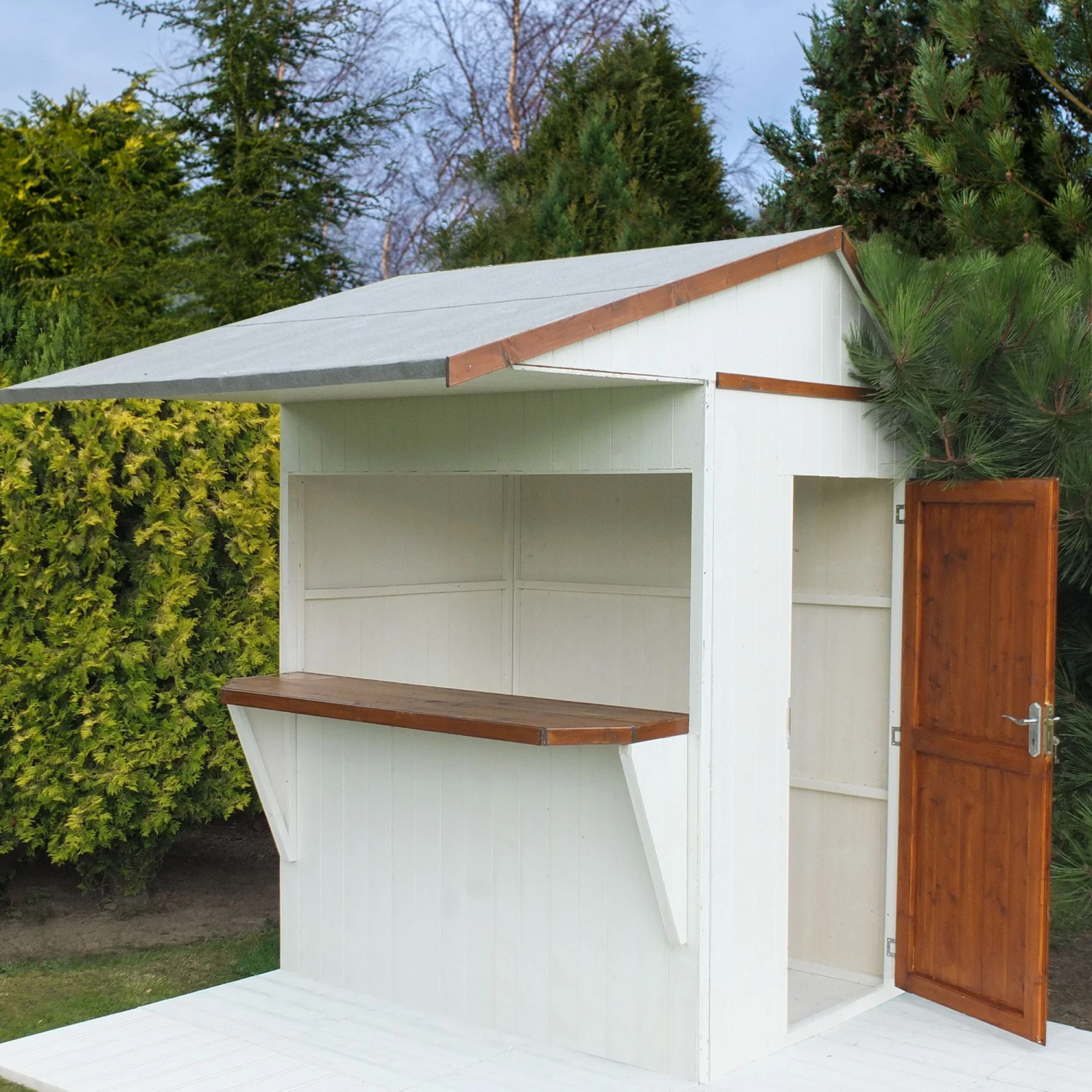 Shire Timber Bar Shiplap Wooden 6x4 Apex Garden Storage - Assembly Service Included - Image 2