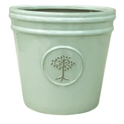 Verve Barcău Olive Ceramic Conical Plant Pot (Dia)20cm