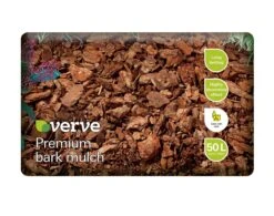 Verve Dark Brown Bark Chippings 50L Bag