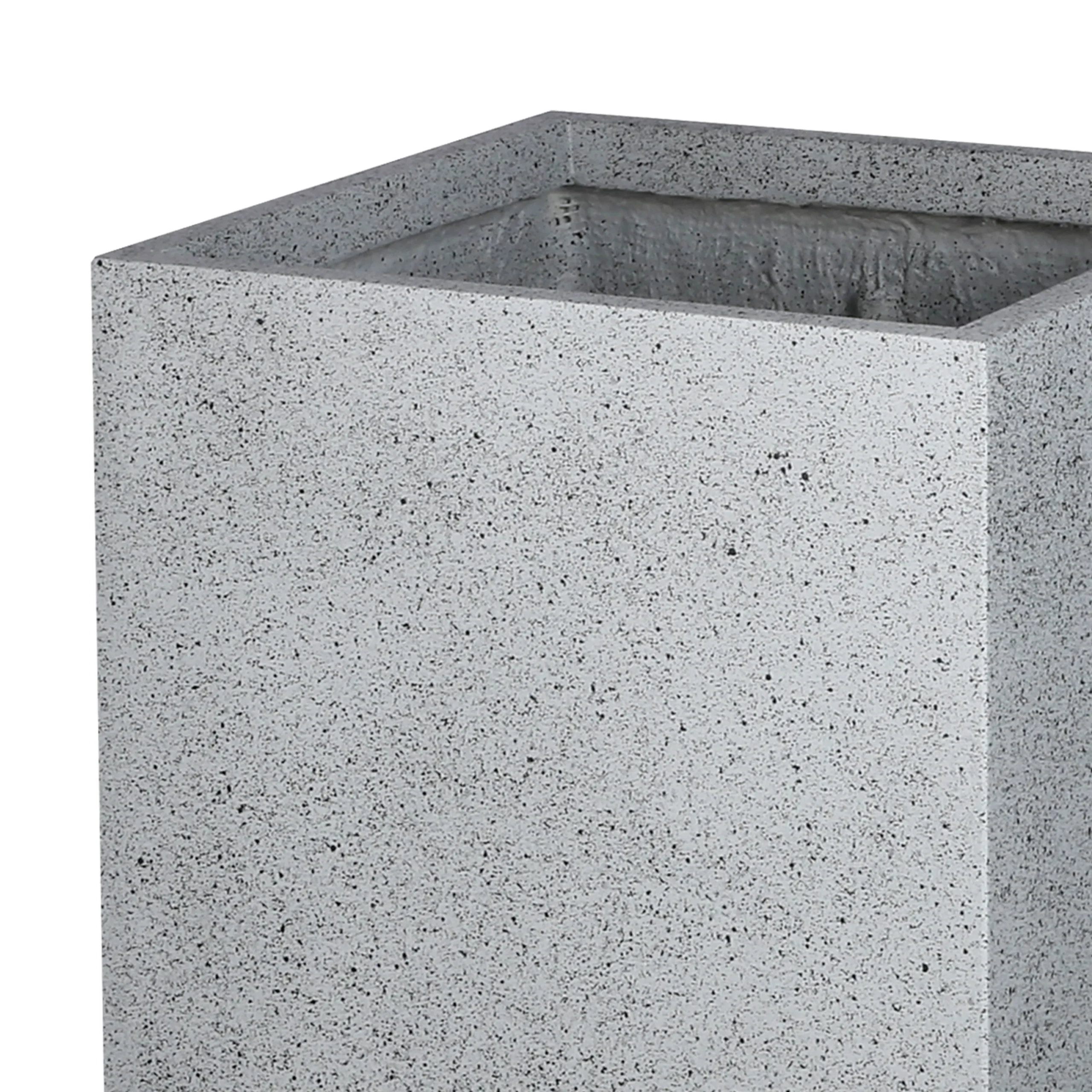 Verve Gray Square Planter (W) 31cm X (H) 80cm - Image 2