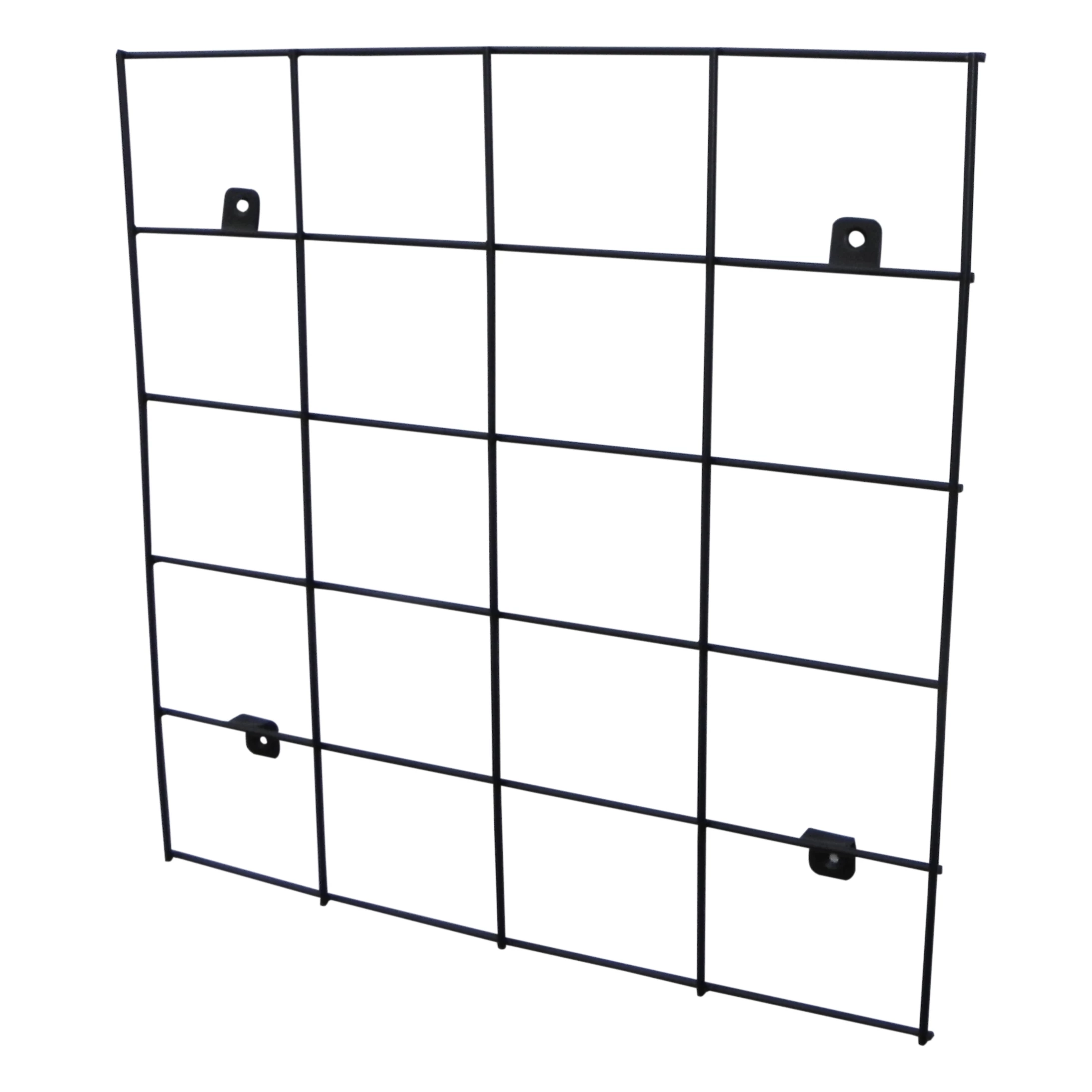 Verve Matt Black Metal Wall Rack