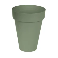 Verve Nurgul Deep Lichen Green Polypropylene (PP) Round Plant Pot (Dia)46cm