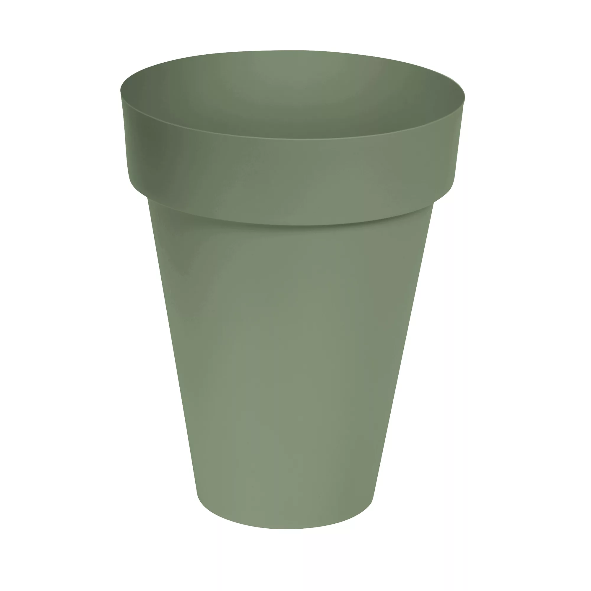 Verve Nurgul Deep Lichen Green Polypropylene (PP) Round Plant Pot (Dia)46cm