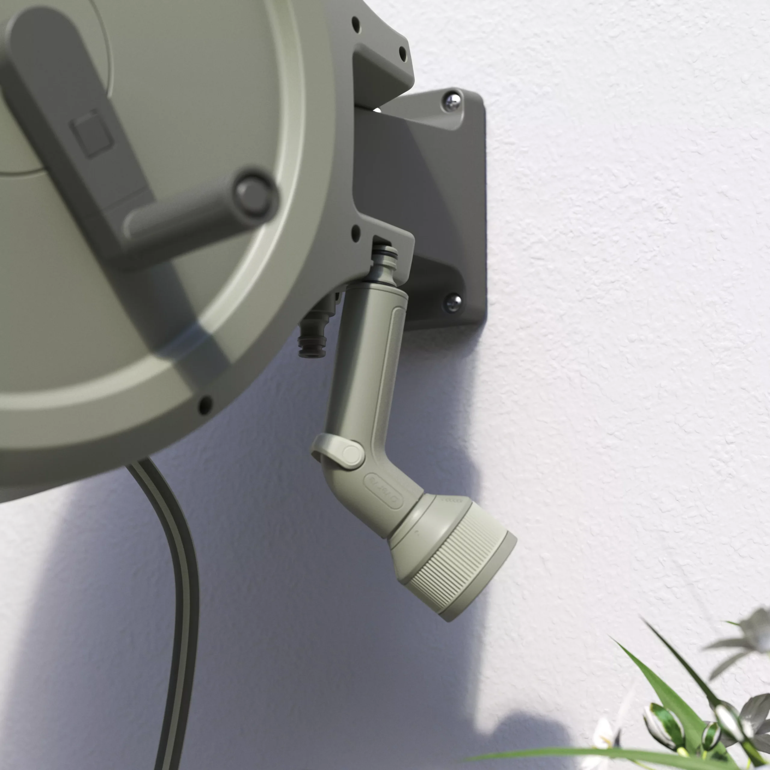 Verve Wall-mounted Manual Hose Reel Set (L)25m - Image 4