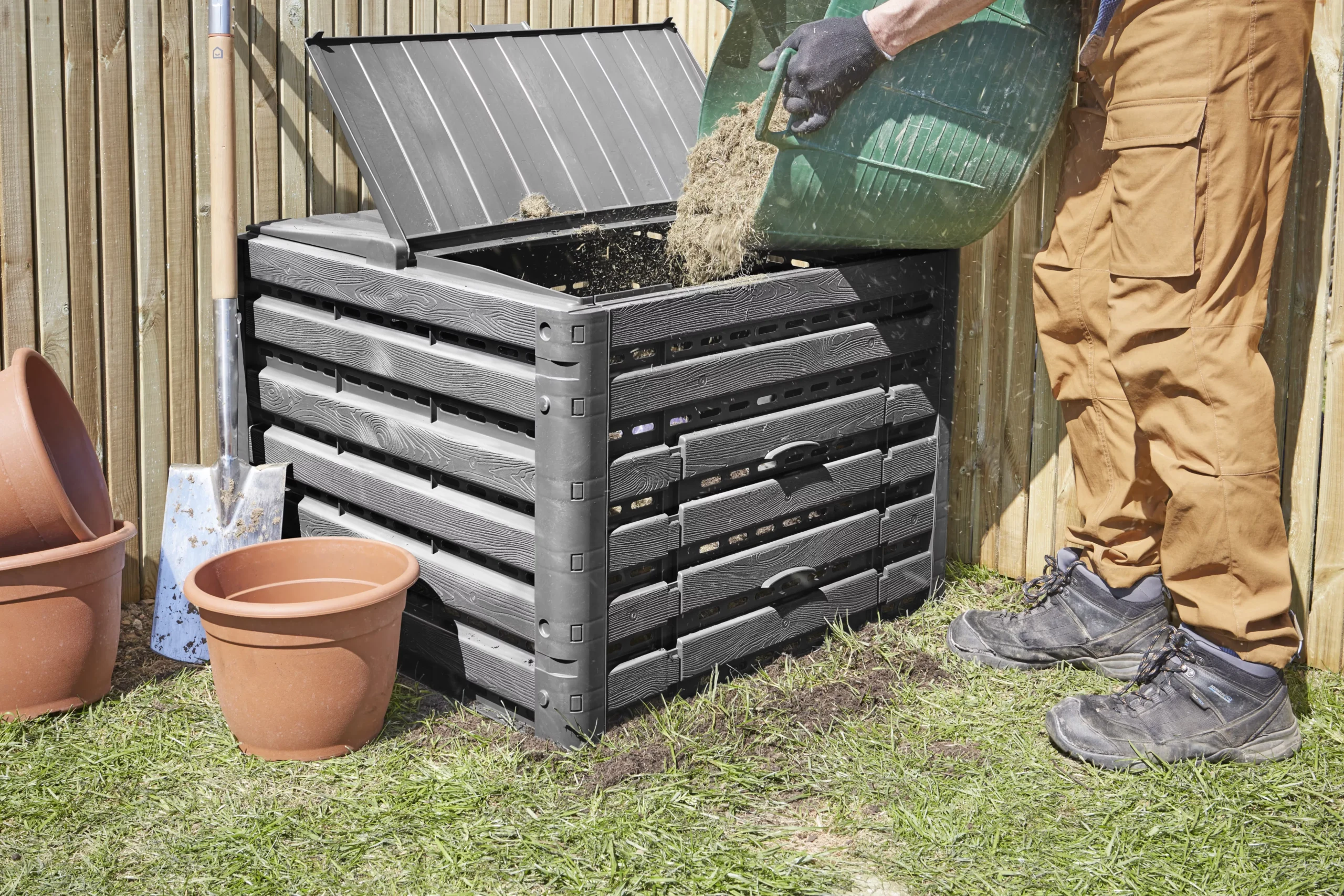Verve Wood Effect Composter 400L - Image 8