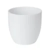 White Ceramic Round Plant Pot (Dia)24.3cm